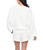 Color:White - Image 2 - No Plans Coordinating Terry Sweatshirt