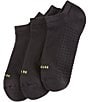 Color:Black - Image 1 - Air Cushion Sport Mesh Top No-Show Socks, 3 Pack