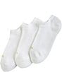 Color:White - Image 1 - Air Cushion Sport Mesh Top No-Show Socks, 3 Pack