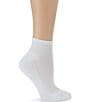 Color:White - Image 2 - Air Cushion Sport Quarter Top Moisture Control Socks, 3 Pack