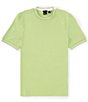 Color:Open Green - Image 1 - BOSS Slim Fit Tessler Short Sleeve T-Shirt