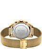 Color:Gold - Image 2 - Men's Skymaster Chronograph Mesh Bracelet Watch