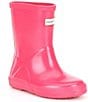 Color:Bright Pink - Image 1 - Kids' First Gloss Waterproof Rain Boots (Infant)