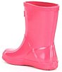 Color:Bright Pink - Image 3 - Kids' First Gloss Waterproof Rain Boots (Infant)