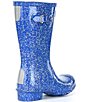 Color:Cruise Blue - Image 2 - Girls' Original Giant Glitter Waterproof Rain Boots (Youth)