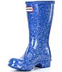 Color:Cruise Blue - Image 3 - Girls' Original Giant Glitter Waterproof Rain Boots (Youth)