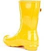 Color:Yellow - Image 3 - Women's Original Short Gloss Buckle Strap Rain Boots