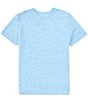 Color:Blue Ice - Image 1 - Big Boys 8-20 Short Sleeve Crewneck Cloud Slub T-Shirt