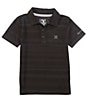 Color:Black - Image 1 - Little Boys 2T-7 Short-Sleeve H2O-Fit Belmont Polo Shirt