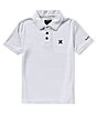 Color:Pure Platinum Heather - Image 1 - Little Boys 2T-7 Short-Sleeve H2O-Fit Belmont Polo Shirt