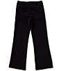 Color:Black - Image 2 - Big Girls 7-16 Flat-Front Pants