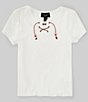 Color:White - Image 1 - Big Girls 7-16 Short Sleeve Solid T-Shirt