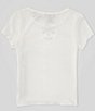 Color:White - Image 2 - Big Girls 7-16 Short Sleeve Solid T-Shirt