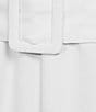 Color:Optic White - Image 4 - High Rise Paper Bag Side Slit Belted Long Pants
