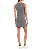 Color:Pat C - Image 2 - Houndstooth Button Front Double Knit Jumper Dress