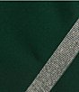 Color:Green - Image 4 - V-Neck Rhinestone Trim Faux Wrap Dress