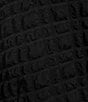 Color:Black - Image 3 - Plus Size Double Textured Puckered Ity Knit Crew Neck 3/4 Sleeve A-Line Asymmetrical Hem Midi Dress