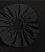 Color:Black - Image 3 - Plus Size Knit Round Neck 3/4 Sleeve A-Line Asymmetrical Hem Midi Dress