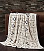 Color:Multi - Image 3 - Indigo Hill by HiEnd Accents Arrow and Tribal Patterned Campfire Sherpa Cozy Throw Set