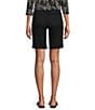 Color:Ebony Black - Image 2 - Daisy High Waisted Pull-On Bermuda Shorts