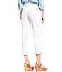 Color:Freedom Bright White - Image 2 - Petite Size Pull-On Curved Hem Capri Pants