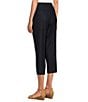 Color:Career Indigo - Image 4 - Petite Size the 5TH AVE fit Elite Stretch Crop Pants