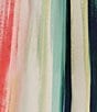 Color:Sorbet Stripe - Image 4 - Plus Size Sorbet Stripe Print Woven V-Neck 3/4 Tie Sleeve Top