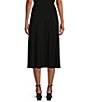 Color:Black - Image 2 - Soft Separates Pull-On Midi Paneled Skirt