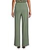 Color:Sea Spray - Image 2 - Soft Separates Wide Leg Elastic Waist Mid Rise Coordinating Pull-On Pants