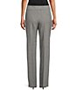 Color:Black/White - Image 2 - the PARK AVE fit Stretch Front Pocketed Tummy Control Straight Leg Pants