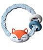 Color:Blue - Image 1 - Rattle & Teether Rings - Fox