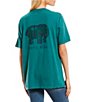 Color:Deep Jungle - Image 1 - Plaid Ellie Graphic T-Shirt