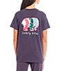 Color:Graystone - Image 2 - Short-Sleeve Elephant-Graphic Pocket T-Shirt
