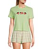 Color:Vintage Sublime - Image 1 - Strawberry Shrunken Graphic T-Shirt