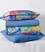 Color:Blue - Image 4 - J by J. Queen New York Cayman Herringbone Quilted Pattern Boudoir Decorative Throw Pillow
