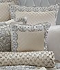 Color:Sterling - Image 2 - Adagio Embroidered Framed Square Pillow