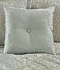 Color:Spa - Image 2 - Belgium Spa Embroidered Scroll & Tufted Square Pillow