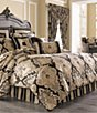 Color:Black - Image 1 - Bradshaw Damask Chenille Comforter Set