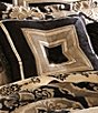 Color:Black - Image 4 - Bradshaw Damask Chenille Comforter Set