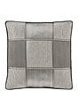 Color:Charcoal - Image 1 - Brando Highlighted Block Design Square Pillow