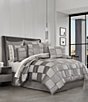 Color:Charcoal - Image 2 - Brando Highlighted Block Design Square Pillow