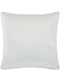 Color:Platinum - Image 2 - Calvari Geometric Polished Platinum Striped Border Square Pillow
