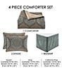 Color:Spa - Image 4 - Dorset Chenille Comforter Set