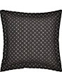 Color:Black - Image 2 - Garden Dreams Embroidered Square Pillow