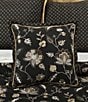 Color:Black - Image 4 - Garden Dreams Embroidered Square Pillow