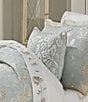 Color:Spa - Image 2 - Mint Green Embroidered Chinoiserie Bird Garden View Boudoir Pillow