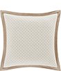 Color:Ivory - Image 1 - Garden View Diamond Embroidered Euro Sham