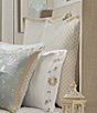 Color:Ivory - Image 2 - Garden View Diamond Embroidered Euro Sham
