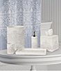 Color:White - Image 2 - Lauralynn Embossed Glazed Ceramic Bath Tray