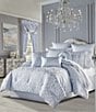Color:Powder Blue - Image 3 - Liana Tufted Satin Round Pillow